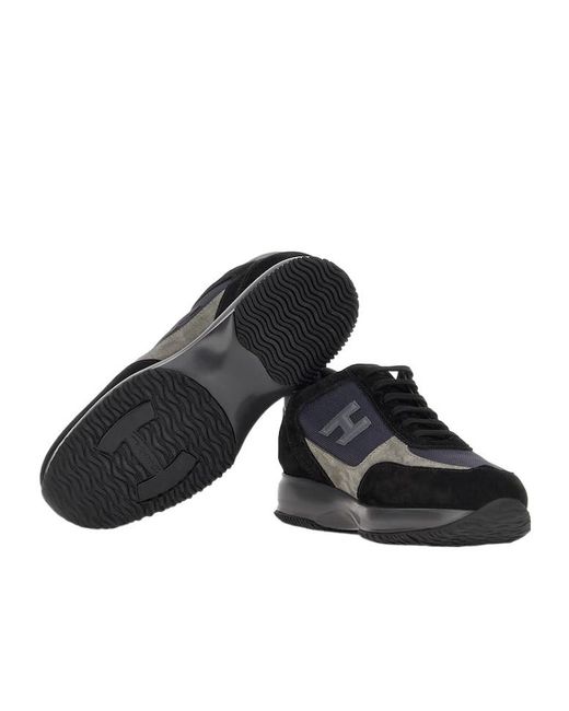 Hogan Black Interactive Sneakers for men