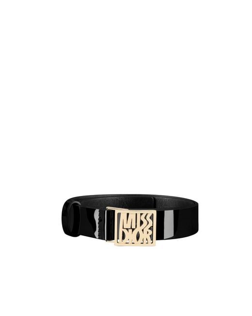 Dior White Christian Miss Buckled Belt