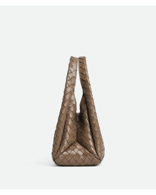 Bottega Veneta Brown Small Campana Shoulder Bag