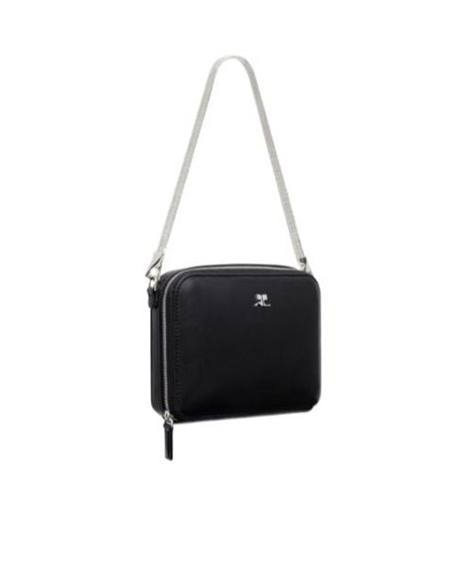 Courreges Black Courrèges Cloud Logo Plaque Chained Shoulder Bag