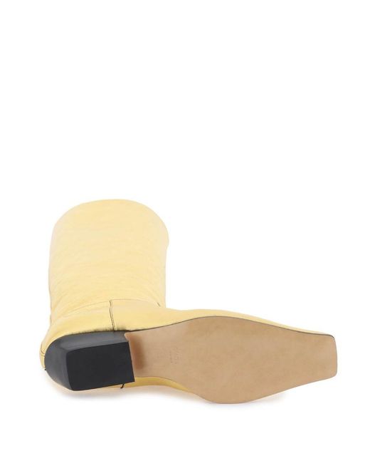 Khaite White Square-Headed Boots