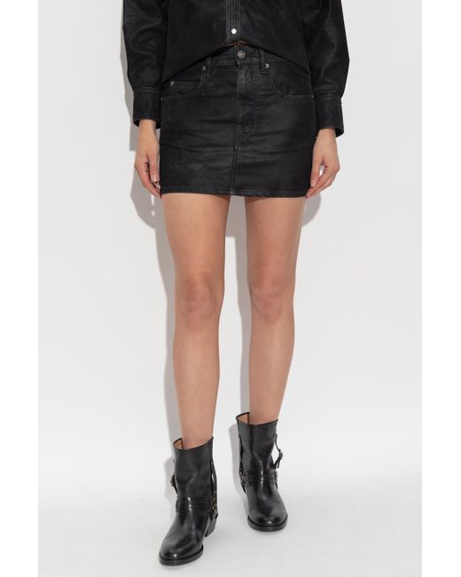 Isabel Marant Black Belt Loop Skirt