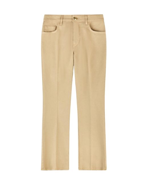 Fay Natural Logo Patch 5-Pocket Trousers