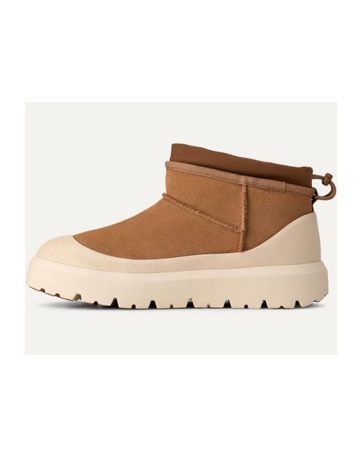 Ugg Brown Classic Ultra Mini Weather Hybrid Boots for men