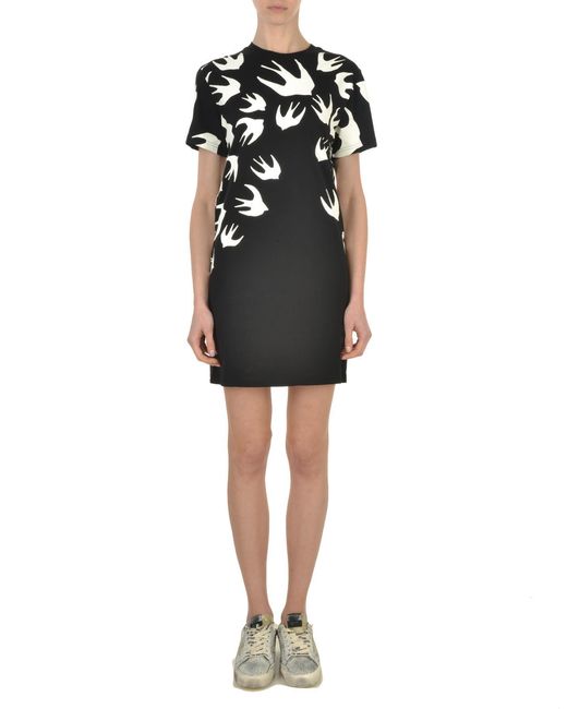 McQ Alexander McQueen Black T-Shirt Dress