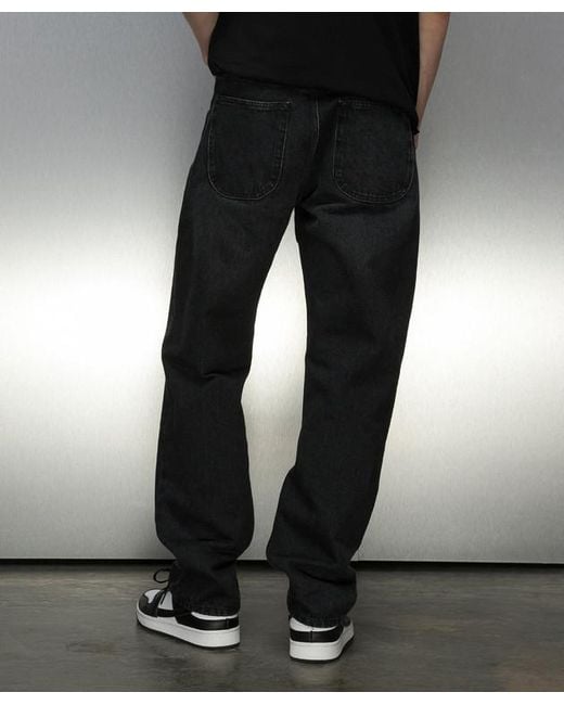 Off-White c/o Virgil Abloh Black Logo Patch Tapered Jeans for men