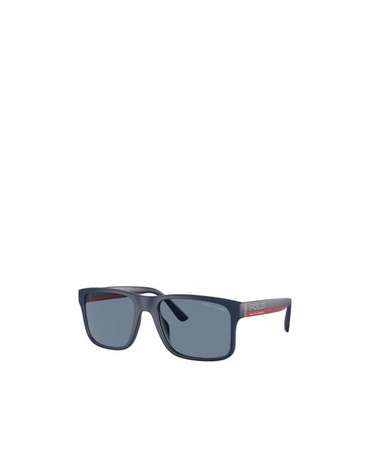 Polo Ralph Lauren Blue Full Frame Sunglasses for men