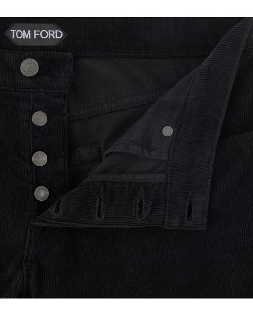 Tom Ford Blue Logo-Patch Mid-Rise Skinny Jeans for men