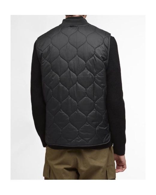 Barbour Black Re-Engineered Utility Liddesdale Gilet for men
