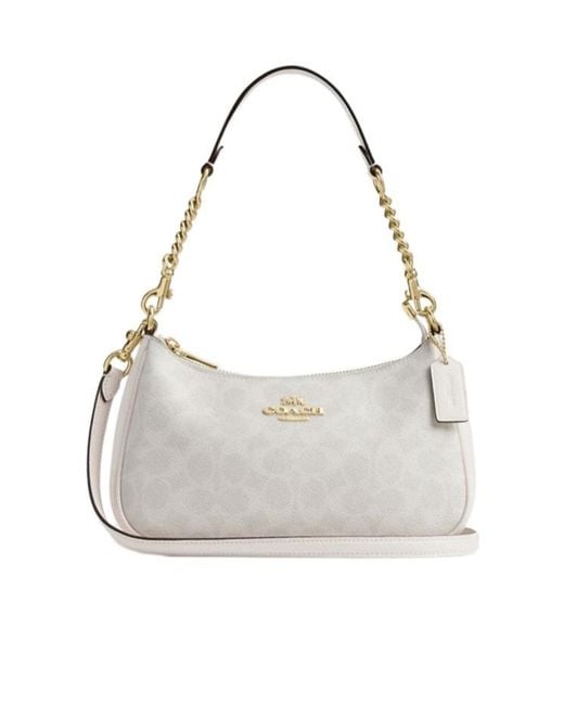 COACH White Teri Shoulder Bag