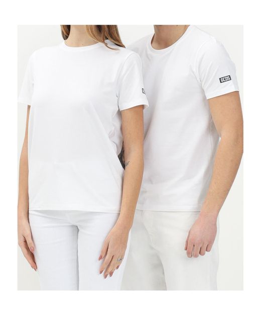 Tシャツ・カットソー GCDS Men T-shirt White A2OU2308JG4 10 B1XM2314JA3_10-XS_01_grande.