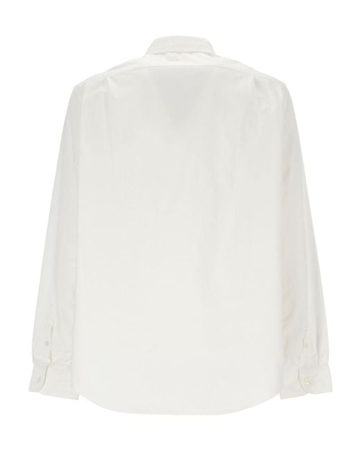Junya Watanabe White Button-Down Long-Sleeved Shirt for men