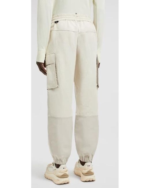 Moncler Natural Cotton Linen Jogging Pants for men