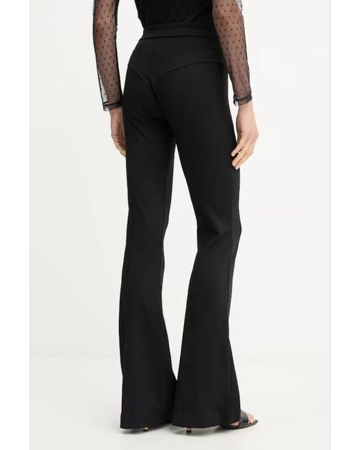 Versace Jeans Black Pocket-Detail Flared Trousers