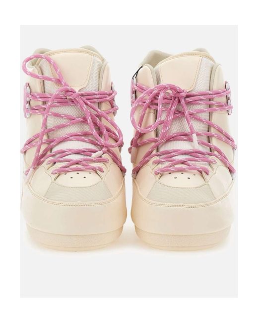 Moon Boot Pink Sneaker Mid Snow Boots