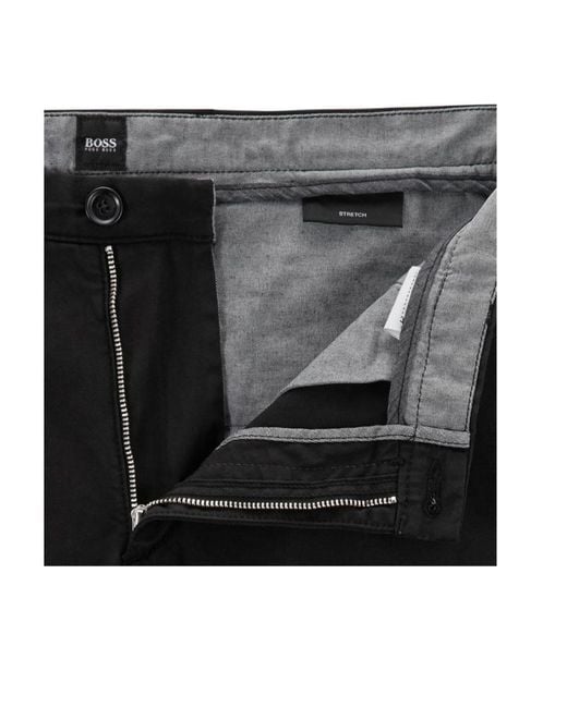 Boss Black Button Casual Pants for men