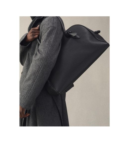 Jacquemus Black The Turismo Knotted Top-Handles Tote Bag for men