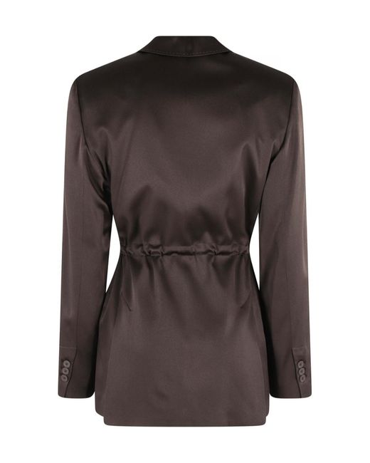 Semicouture Black Long-Sleeved Suit Jacket