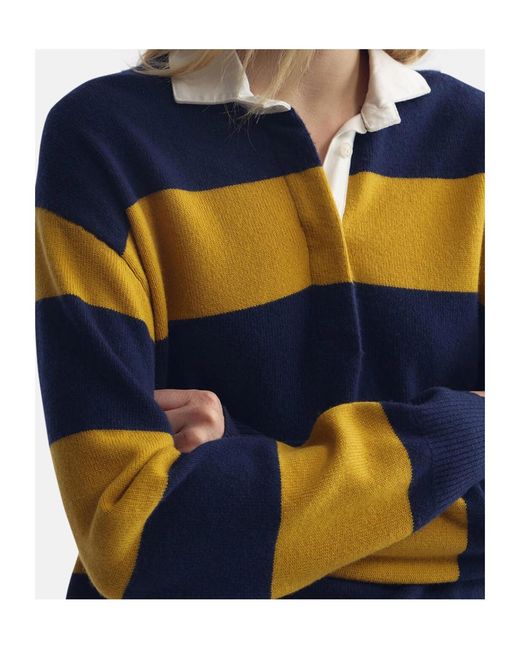 Nili Lotan Blue Rashida Polo Top