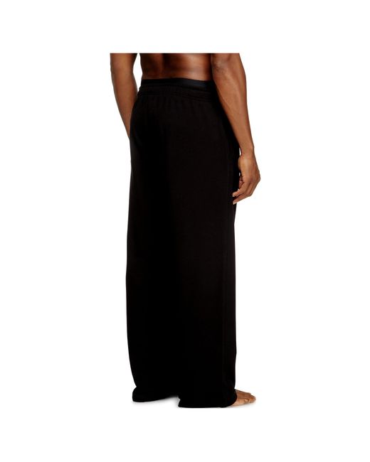 DIESEL Black Bradley-D-Pop Logo Waistband Sweatpants for men