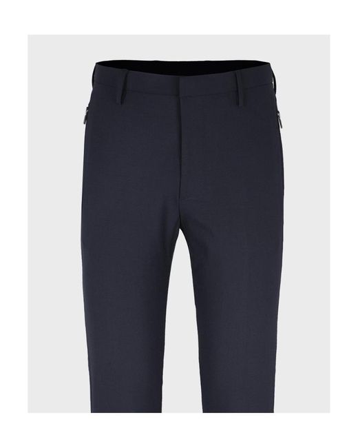 Emporio Armani Blue Logo Casual Pants for men