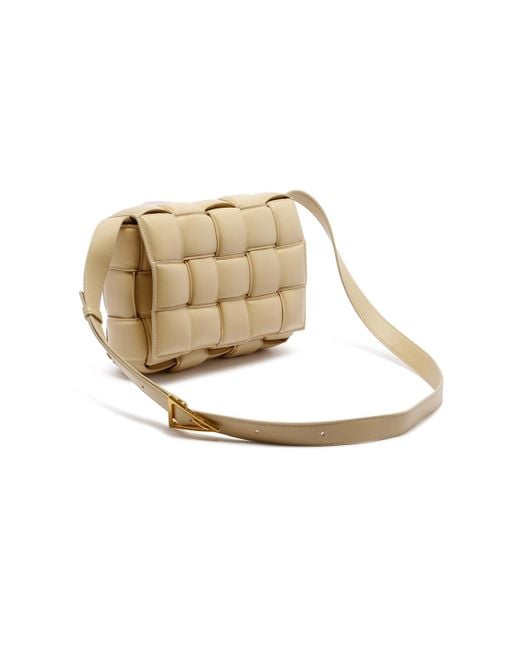 Bottega Veneta Natural Padded Cassette Crossbody Bag