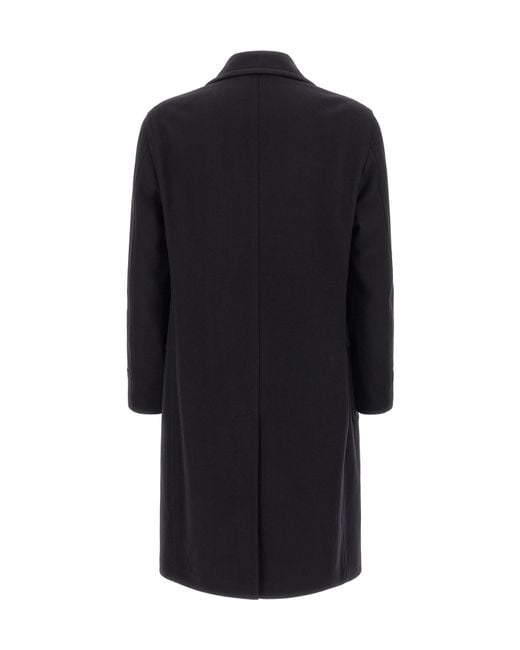 Tagliatore Black 'Sherry' Coat for men