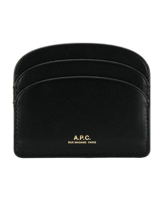 A.P.C. Black Demi Lune Cardholder