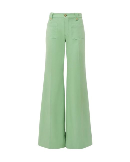 Chloé Green Flared Pants
