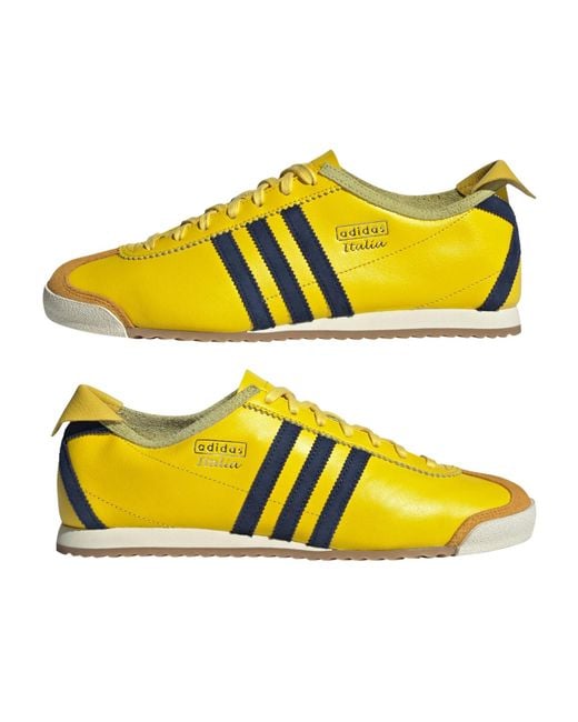Adidas Originals Yellow Italia 60 Low-Top Sneakers for men