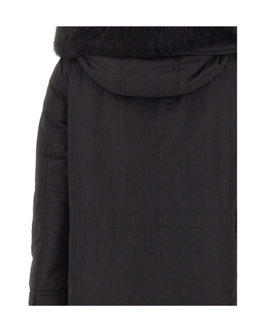 Peuterey Black Long-Sleeved Down Jacket