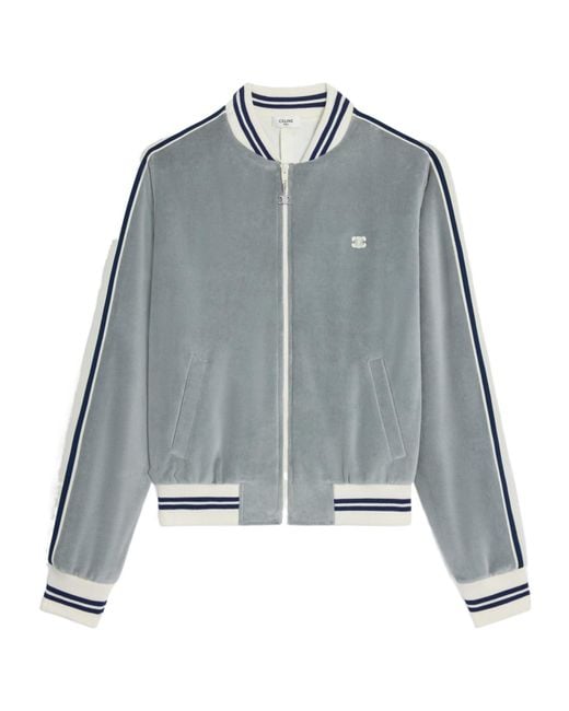 Céline Blue Teddy Tracksuit Jacket