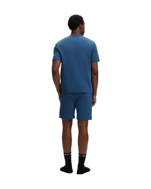 Boss Blue Solid Color T-Shirt for men