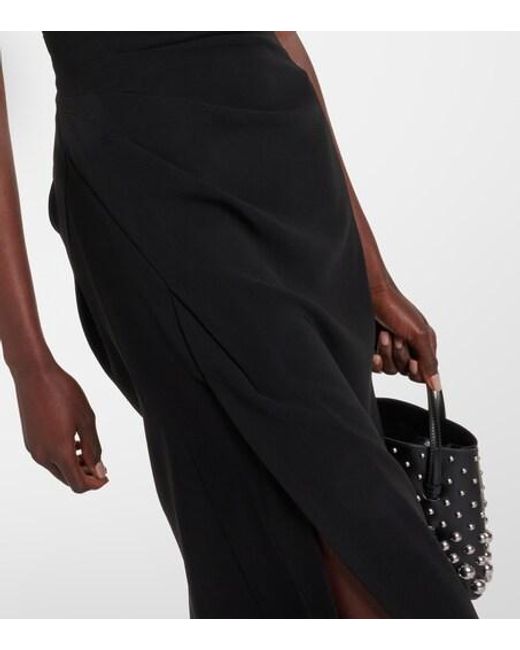 Proenza Schouler Black Strapless Midi Dress