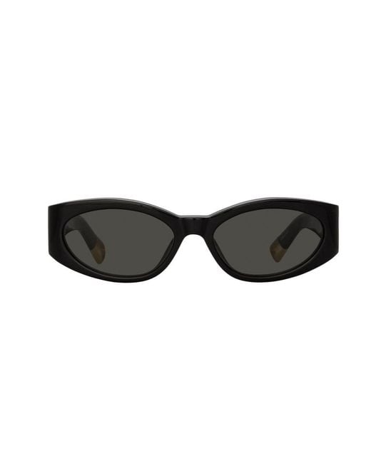 Jacquemus White Oval Frame Sunglasses