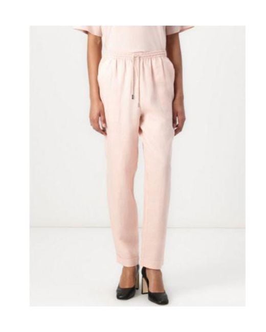 Boss Pink Drawstring Tapered Trousers