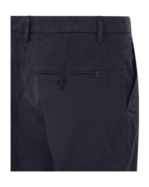 Dondup Blue Spiritissimo Stretch Chino Pants for men
