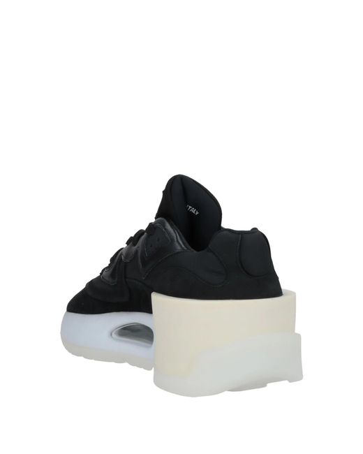 MM6 by Maison Margiela Black Minimalist Low-Top Casual Shoes
