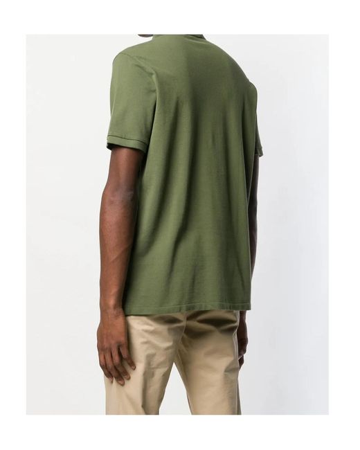 Polo Ralph Lauren Green Logo-Embroidered Straight Hem Polo Shirt for men