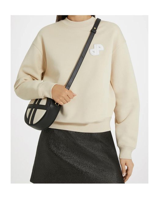 Patou Natural Crew Neck Long Sleeve Sweatshirt