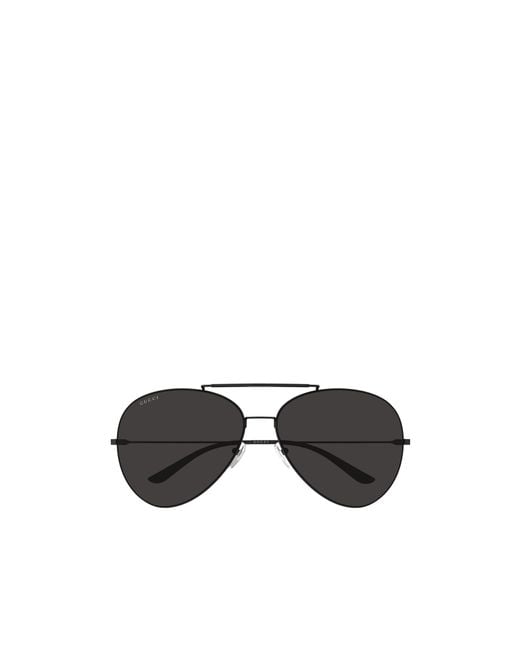 Gucci Black Eyewear Pilot Frame Sunglasses for men