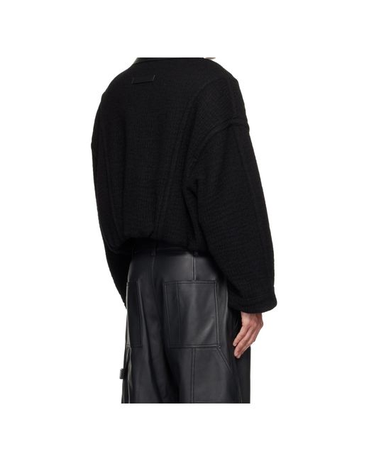 Jean Paul Gaultier Black Zippered Long-Sleeved Casual Jacket for men