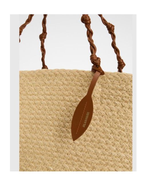 Jil Sander Natural Tangle Large Tote Bag