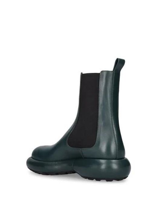 Jil Sander Black Rear Pull-Ring Ankle Boots