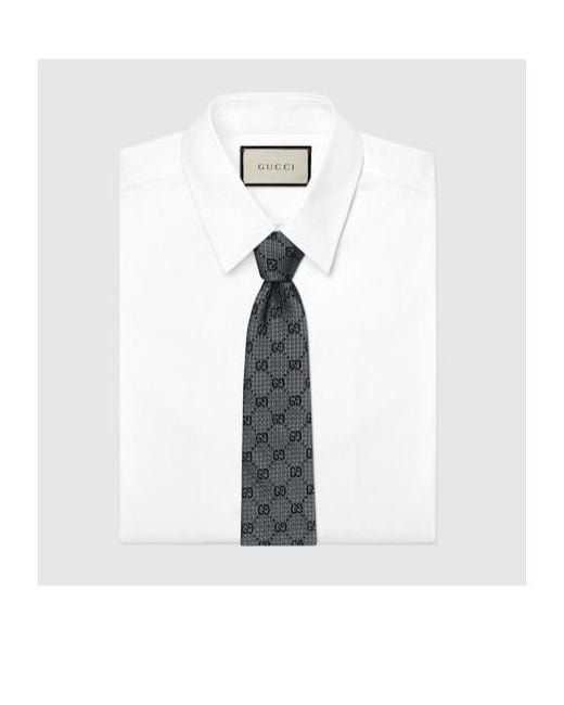 Gucci Multicolor Gg-Pattern Silk Tie for men