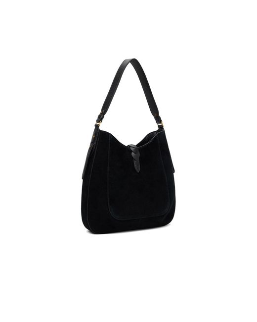 ショルダーバッグ・ポシェット Isabel Marant Altay Hobo Bag In Sumptuous Black Suede Isabel Marant Altay Woven Suede Hobo Bag | Neiman Marcus