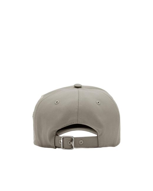 Burberry Gray Cotton Baseball Cap for men