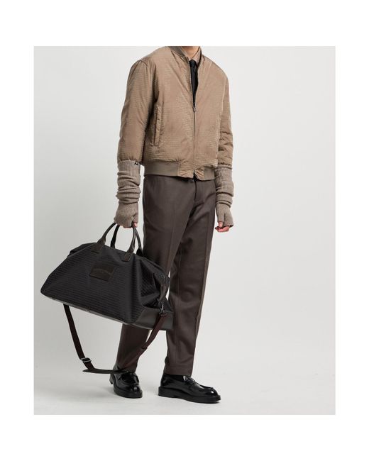 Emporio Armani Gray Slim-Fit Casual Trousers for men