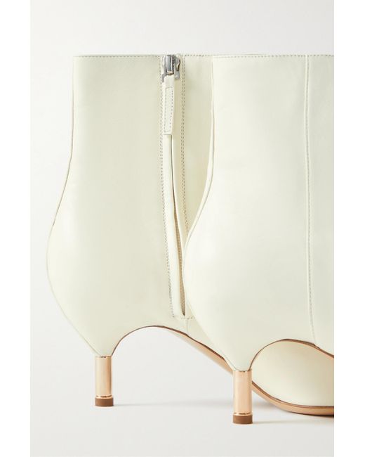 Gabriela Hearst White Pointed-Toe Ankle Boots