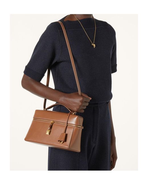 Loro Piana Brown Extra Bag L27 Shoulder Bag